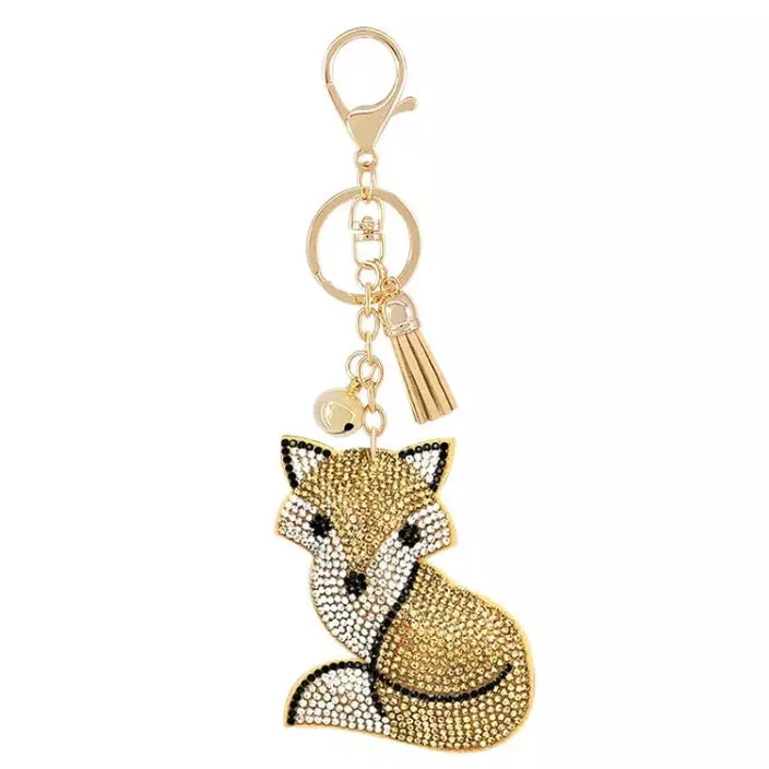 * KeyChain / Bag Charm: Fox ~ Sparkle ~ Tawny 🦊