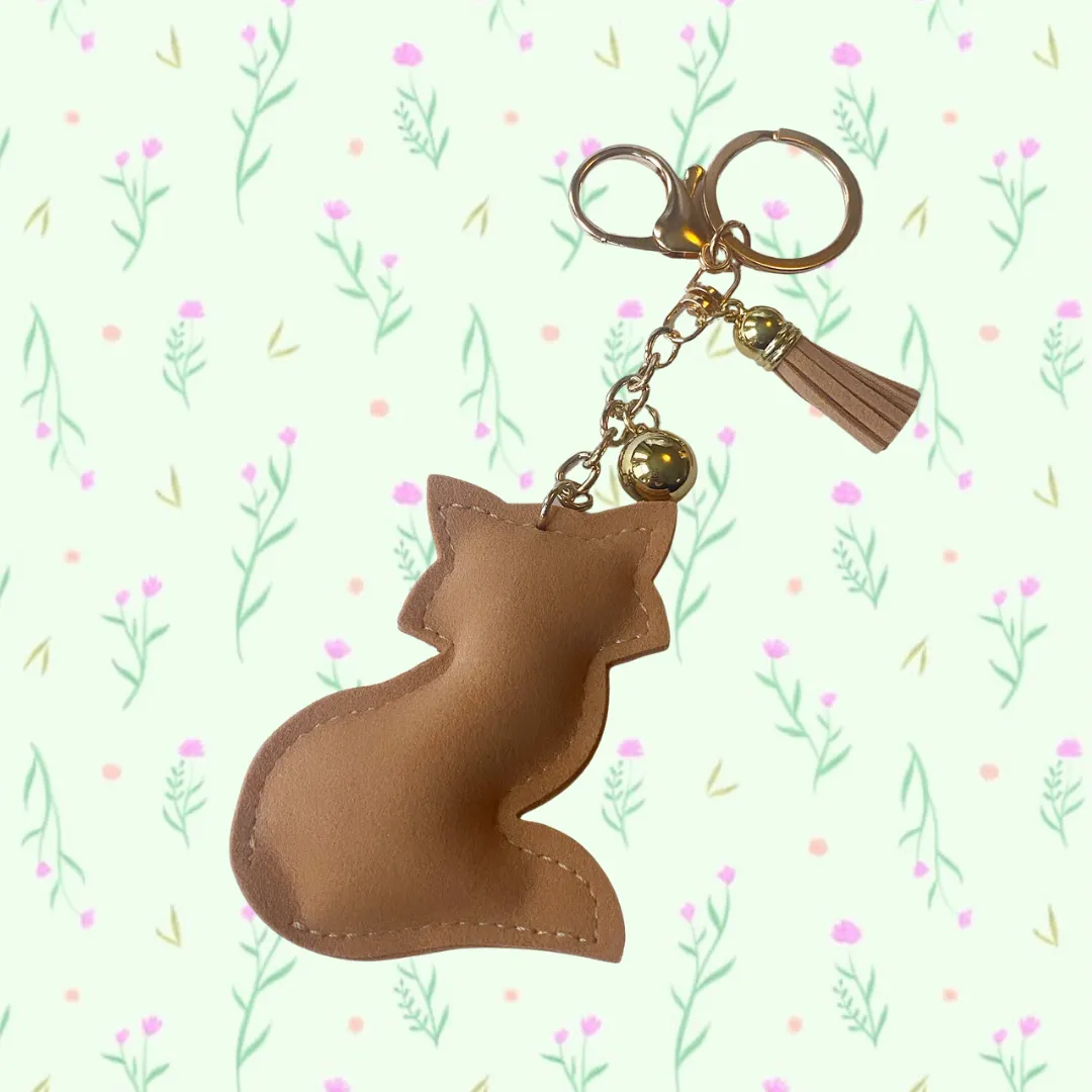 * KeyChain / Bag Charm: Fox ~ Sparkle ~ Tawny 🦊