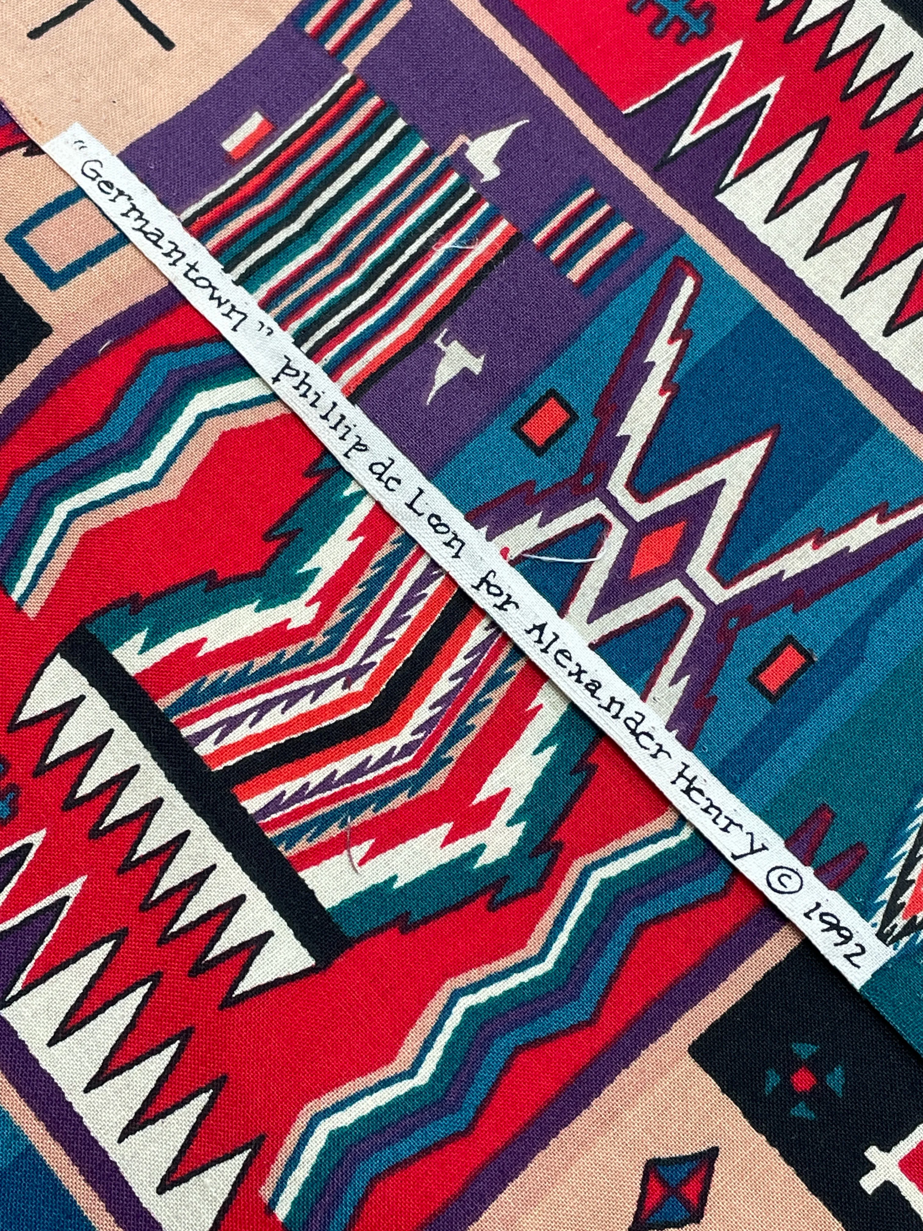 1992 Quilting Cotton Vintage - Southwestern Motifs