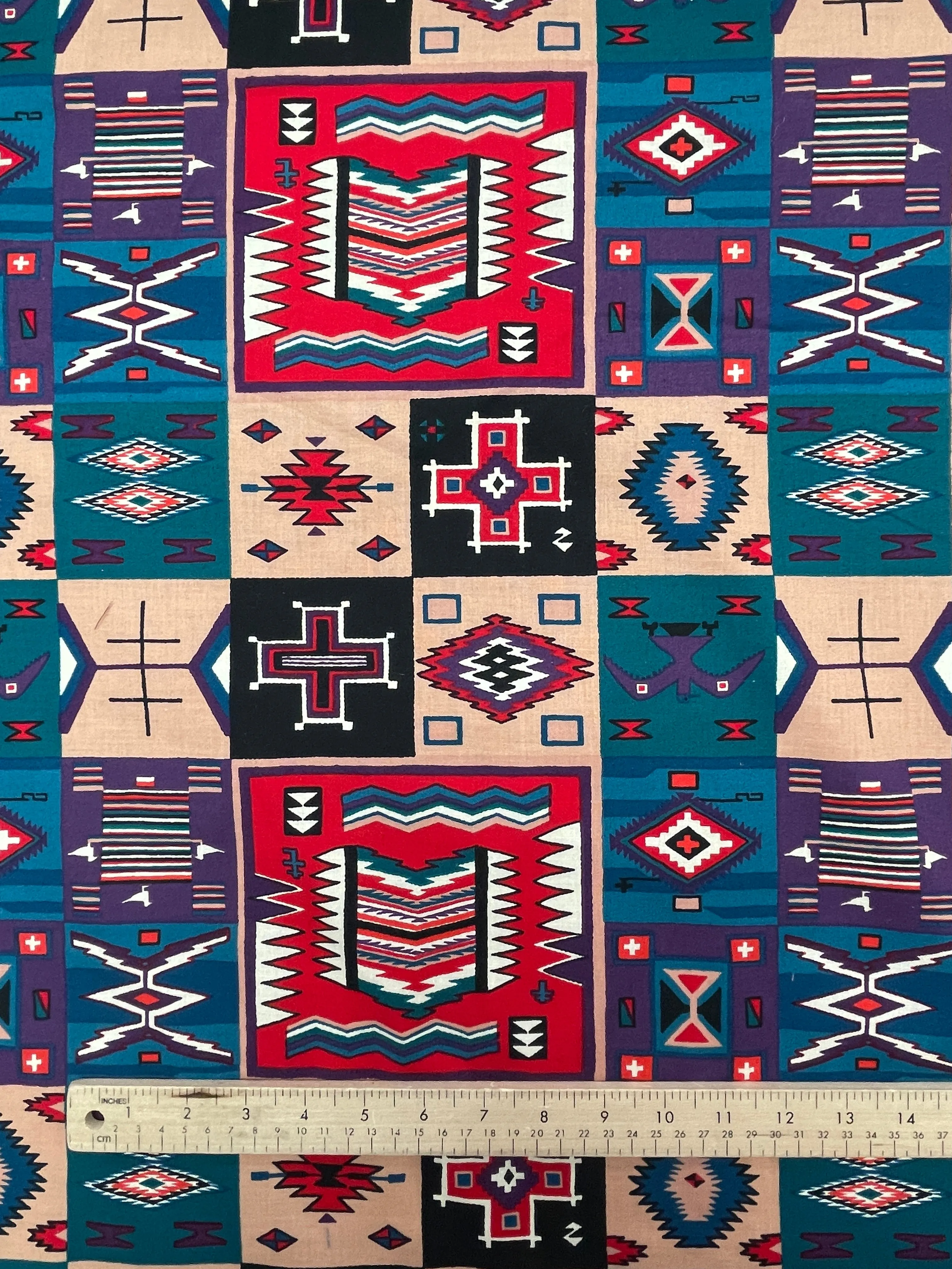 1992 Quilting Cotton Vintage - Southwestern Motifs