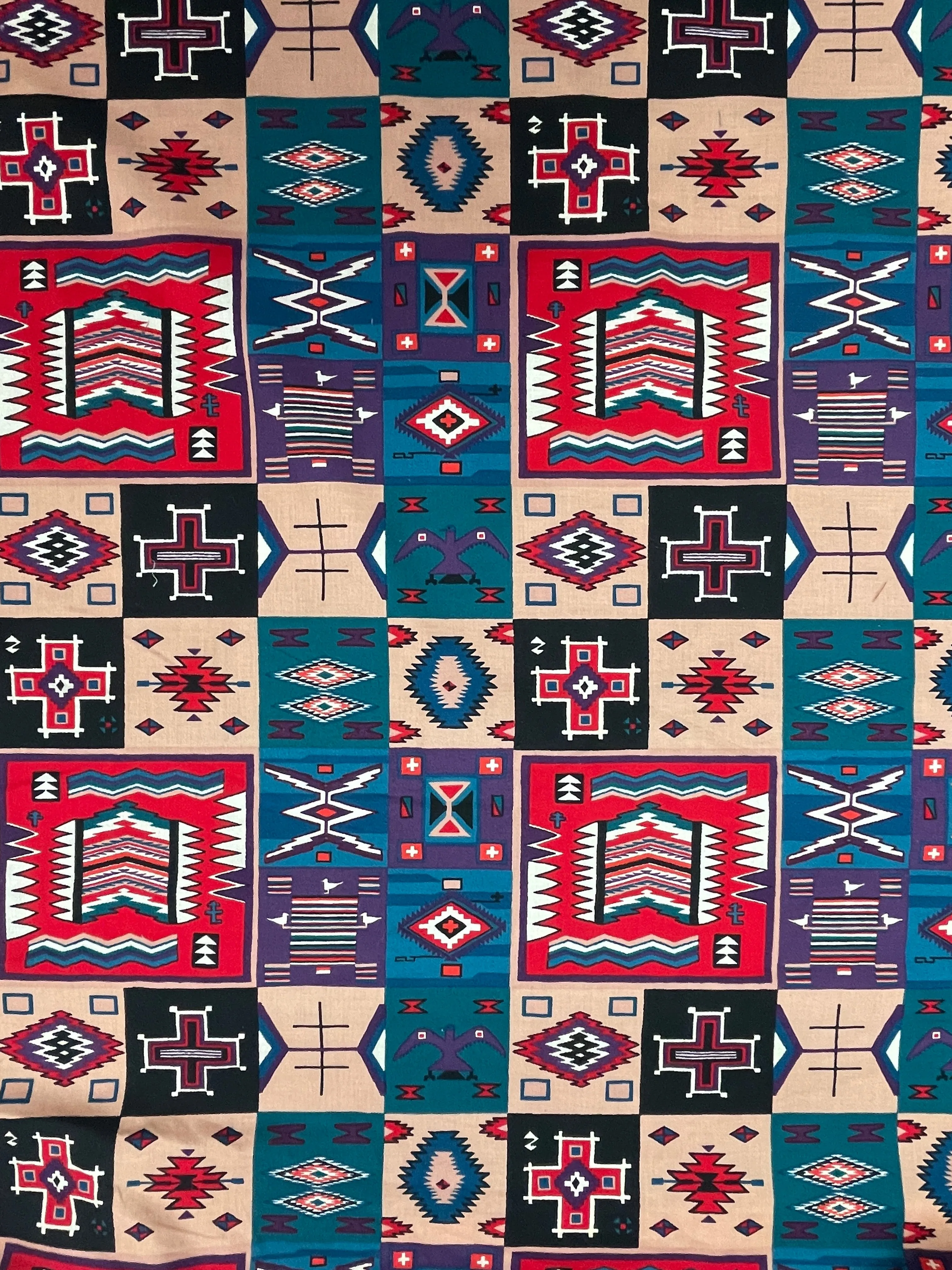 1992 Quilting Cotton Vintage - Southwestern Motifs