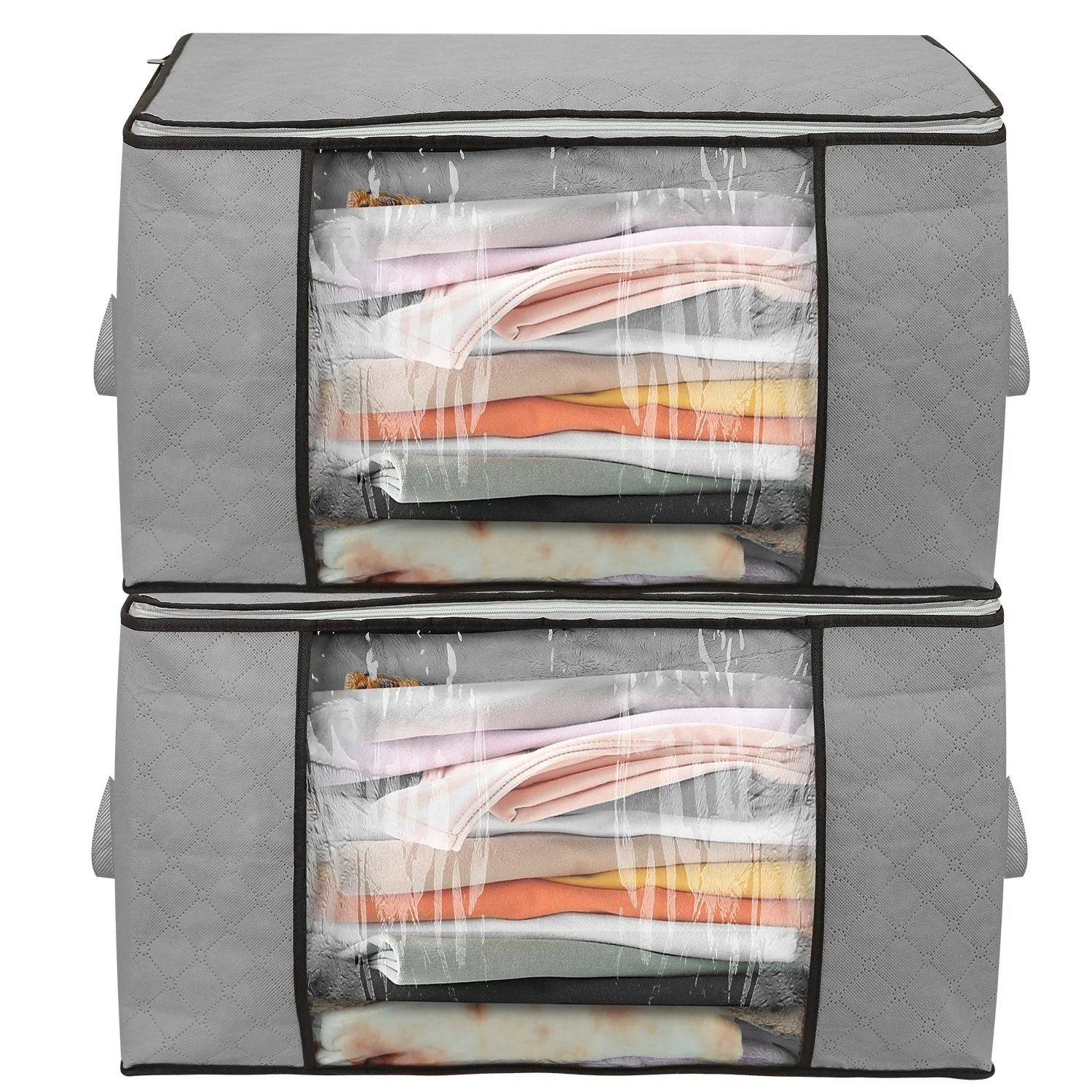 2-Pack: 90L Large Capacity Foldable Closet Organizer