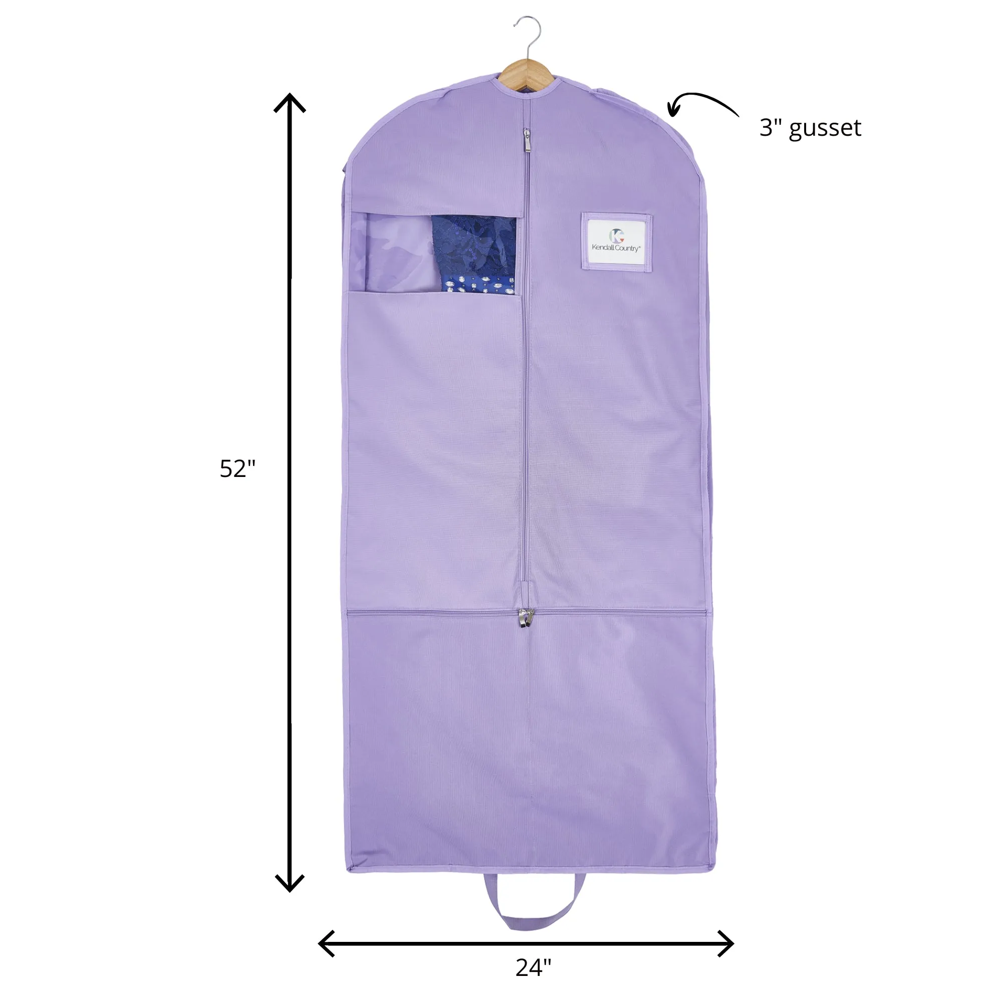 52" Waterproof Garment Bag - Lilac Purple