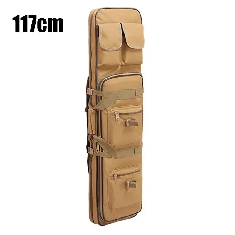 81/94/117cm Outdoor Tactical Sniper Rifle Bag Military Hunting Charge Shockproof Gun Protection Gun Bag Luya Fishing Backpack