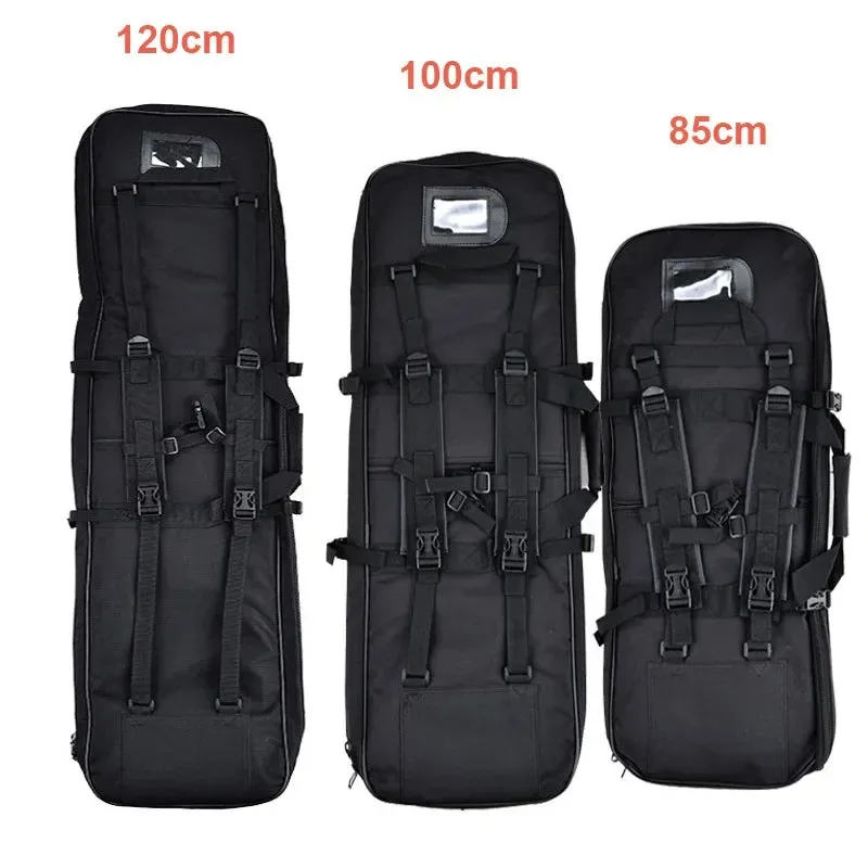 81/94/117cm Outdoor Tactical Sniper Rifle Bag Military Hunting Charge Shockproof Gun Protection Gun Bag Luya Fishing Backpack