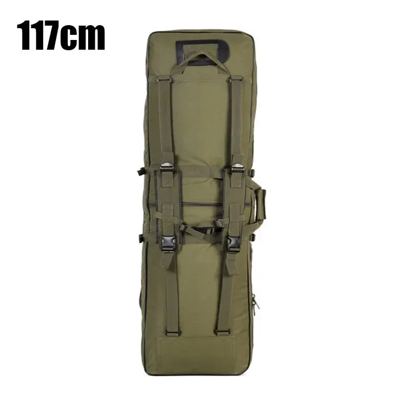 81/94/117cm Outdoor Tactical Sniper Rifle Bag Military Hunting Charge Shockproof Gun Protection Gun Bag Luya Fishing Backpack