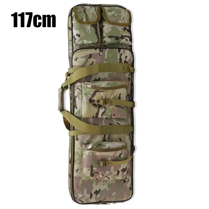 81/94/117cm Outdoor Tactical Sniper Rifle Bag Military Hunting Charge Shockproof Gun Protection Gun Bag Luya Fishing Backpack