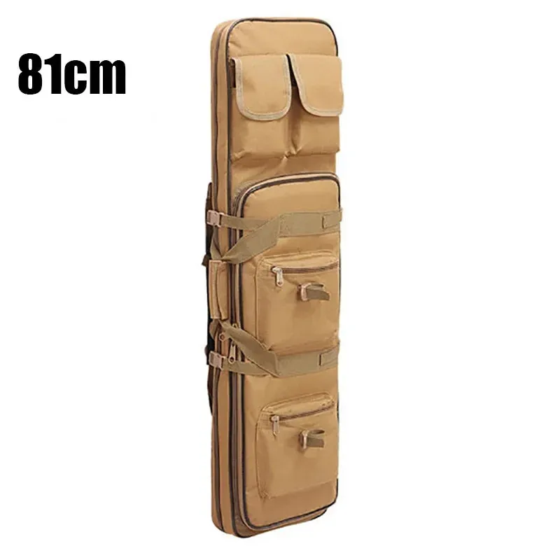 81/94/117cm Outdoor Tactical Sniper Rifle Bag Military Hunting Charge Shockproof Gun Protection Gun Bag Luya Fishing Backpack