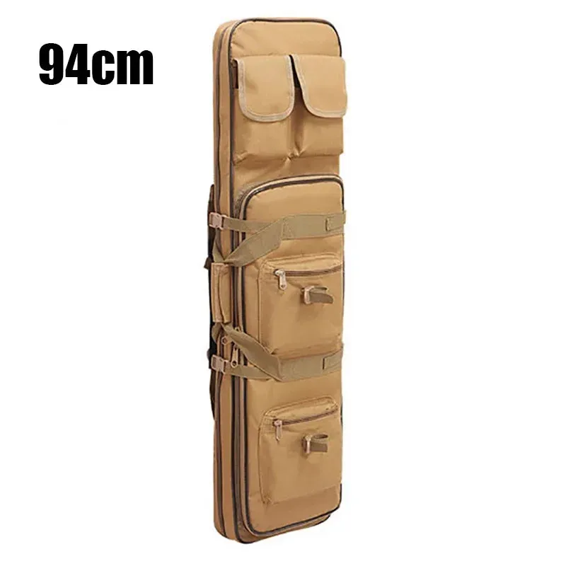 81/94/117cm Outdoor Tactical Sniper Rifle Bag Military Hunting Charge Shockproof Gun Protection Gun Bag Luya Fishing Backpack