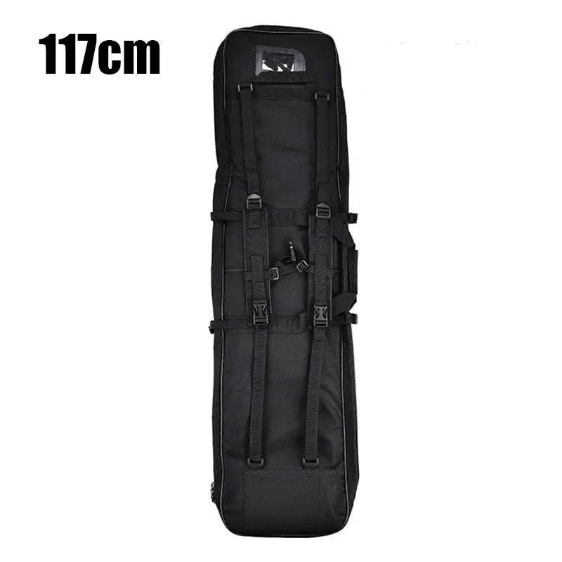 81/94/117cm Outdoor Tactical Sniper Rifle Bag Military Hunting Charge Shockproof Gun Protection Gun Bag Luya Fishing Backpack