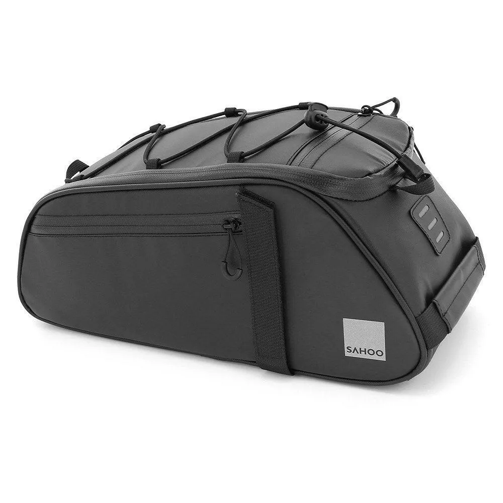 8L Bicycle Rear Seat Trunk Bag Large Capacity Rear Panniers Bag Reflective Rear Saddle Bag MTB Road Bike Bag Bicycle Storage Bag Hand Bag