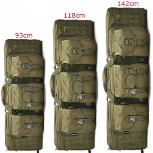 93cm 118cm 142cm Tactical Molle Gun Bag Hunting Backpack Shooting Paintball Sniper Airsoft Rifle Gun Case For Wargame