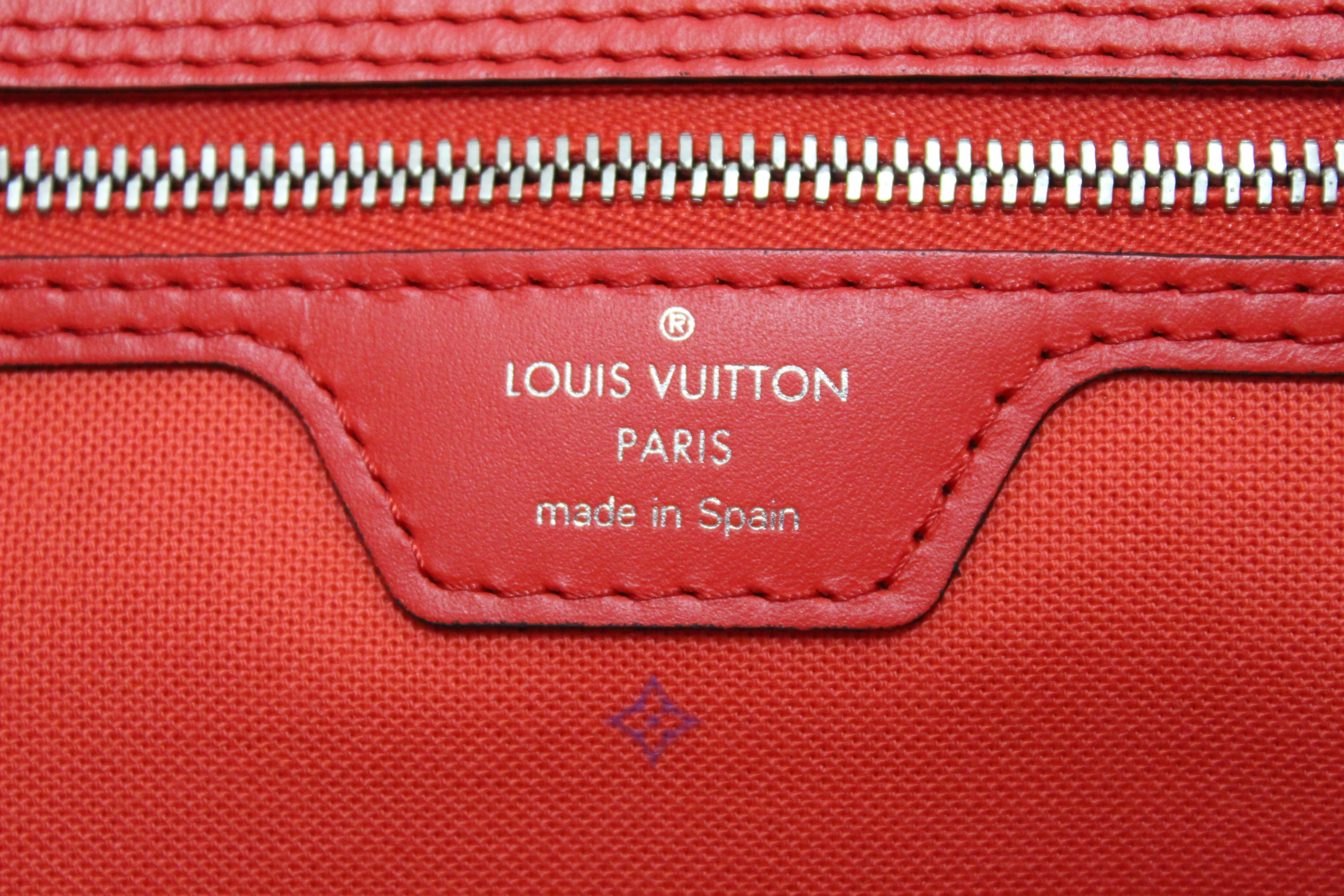 Authentic NEW Louis Vuitton Pink/Red Escale Giant Monogram Neverfull MM Shoulder Bag