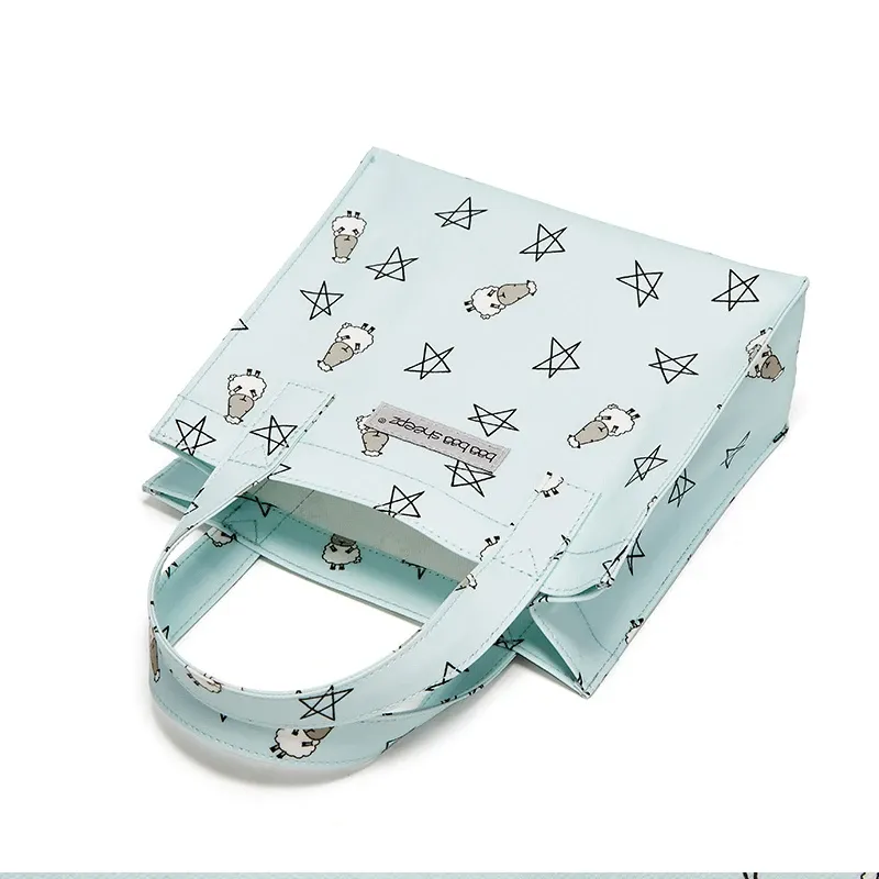 Baa Baa Sheepz Tote Bag Small Star & Sheepz Blue- Small