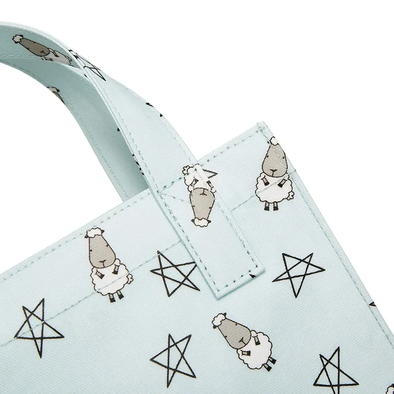 Baa Baa Sheepz Tote Bag Small Star & Sheepz Blue- Small