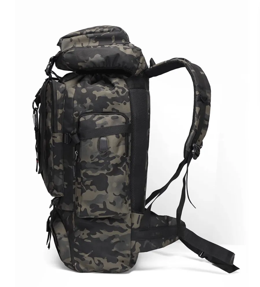 Backpack camouflage large capacity men's tactical backpack men's outdoor hiking backpack multifunctional travel backpack