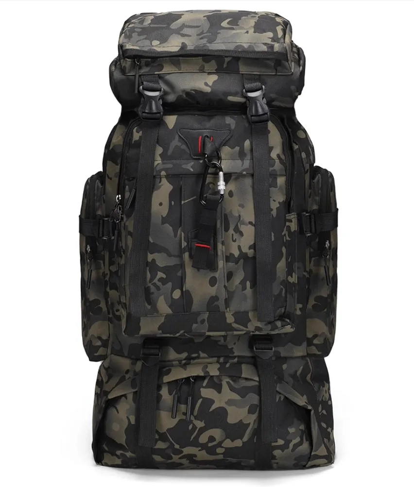 Backpack camouflage large capacity men's tactical backpack men's outdoor hiking backpack multifunctional travel backpack