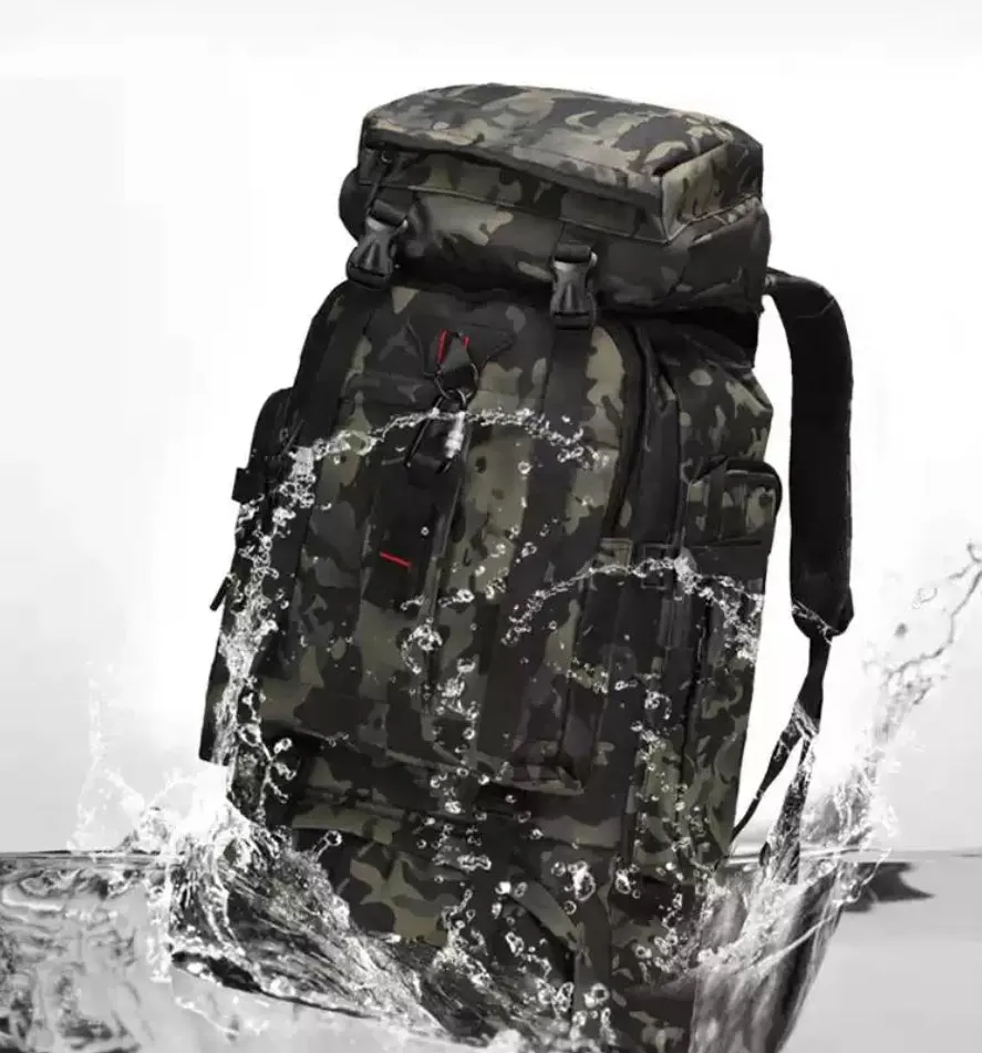 Backpack camouflage large capacity men's tactical backpack men's outdoor hiking backpack multifunctional travel backpack