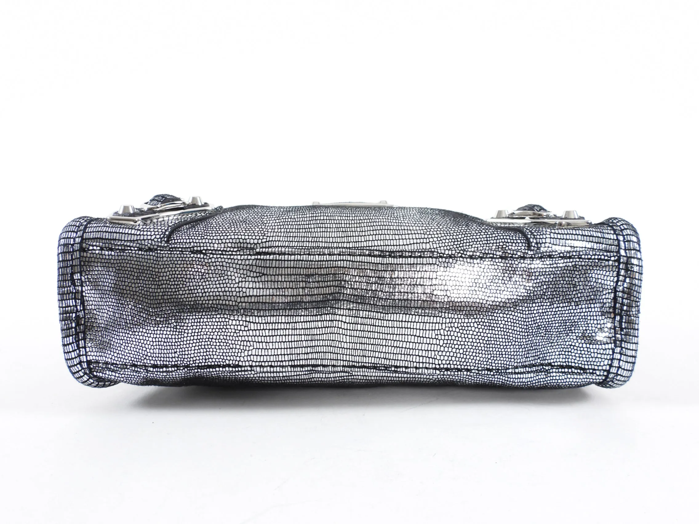 Balenciaga Limited Edition Micro Silver City Crossbody Bag