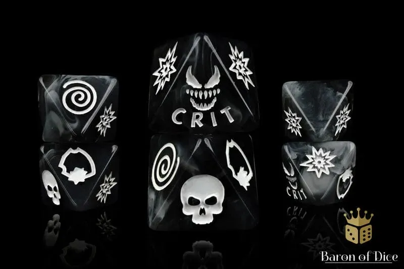 Baron of Dice: Dark Symbiote D8 Dice Set