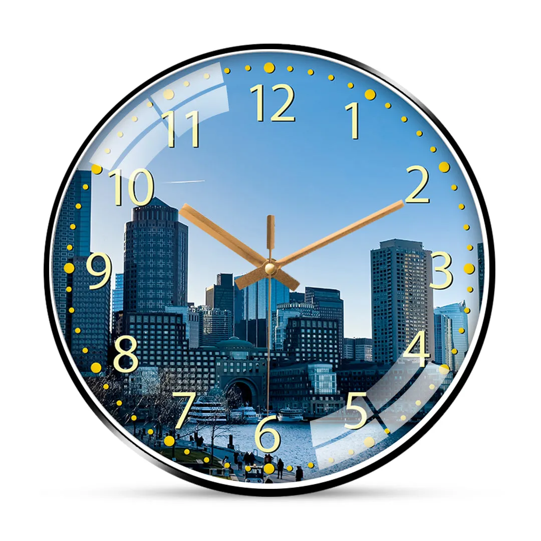 Beautiful boston city wall clock