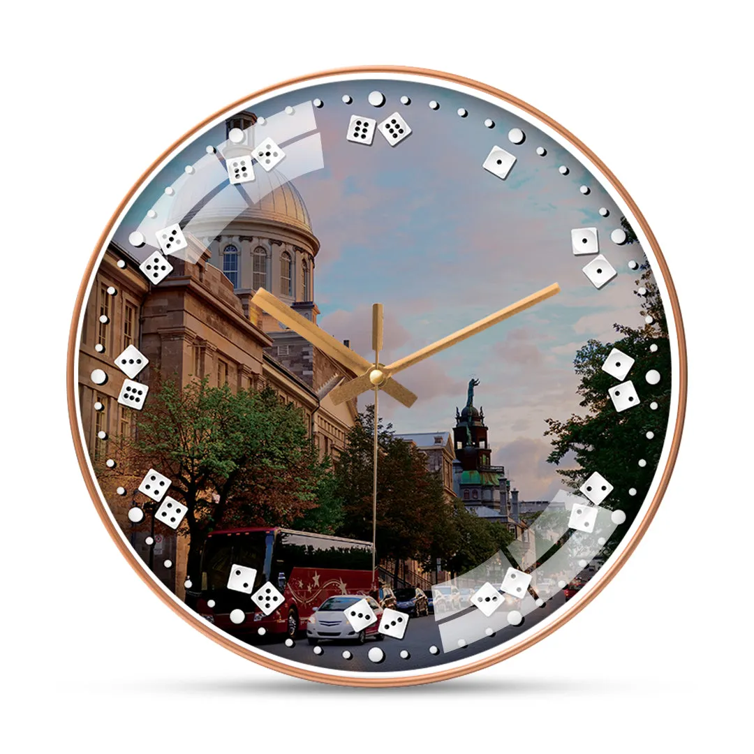 Beautiful Buildings Montreal Wall Clock