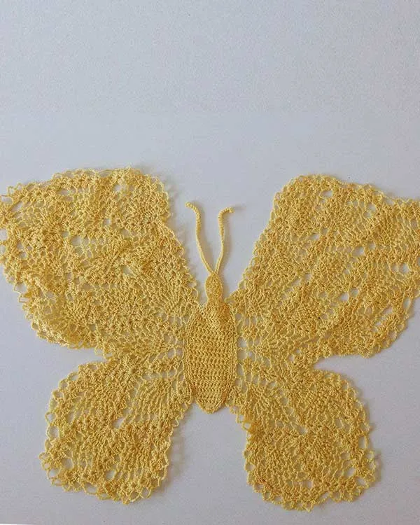 Beautiful Butterfly Doily Crochet Pattern