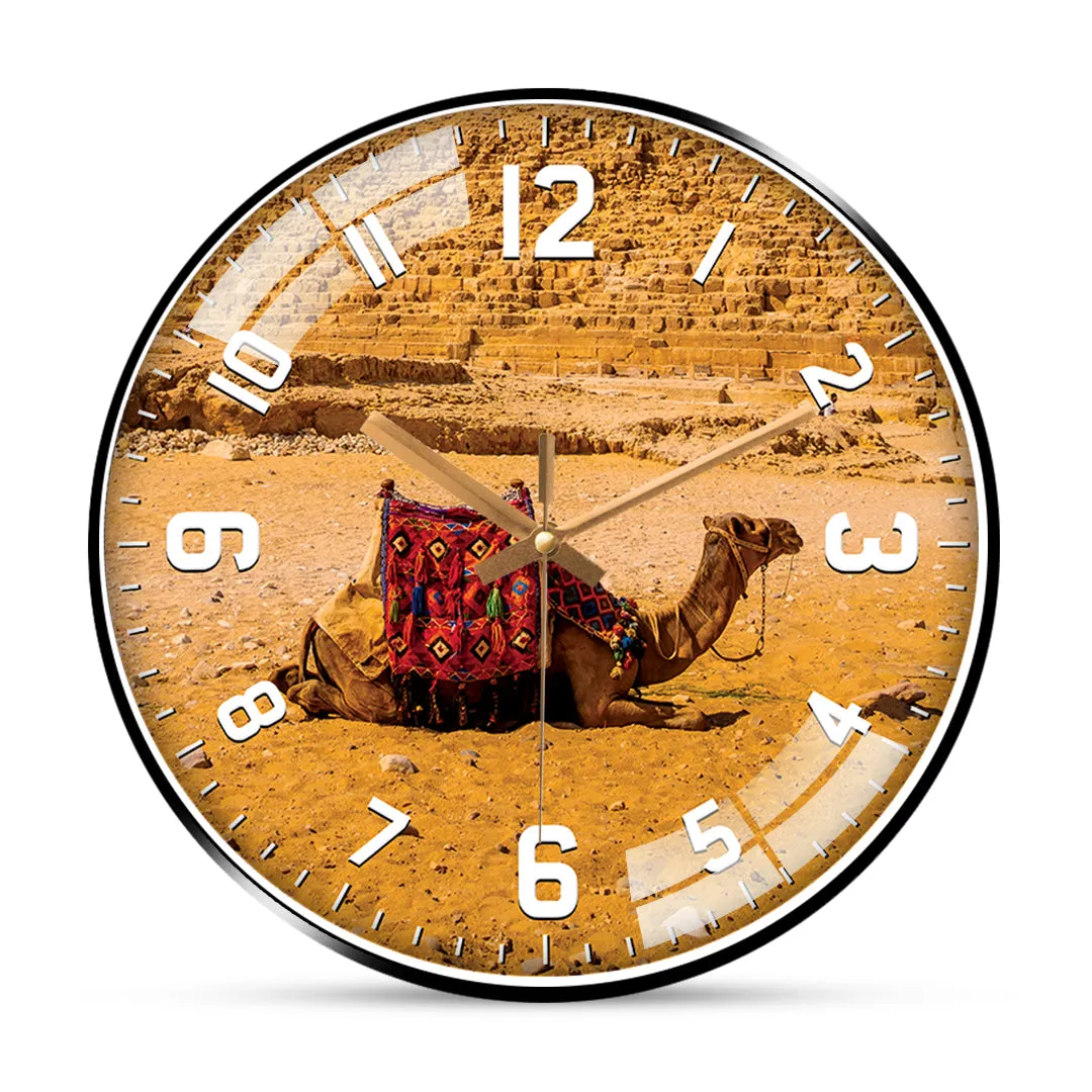 Beautiful camel sitting wall clock