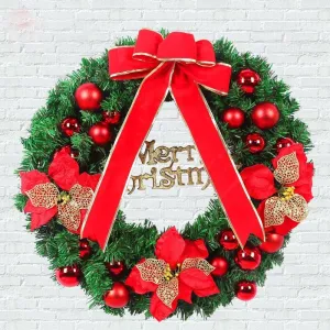 Beautiful Christmas Wreath With Ornaments