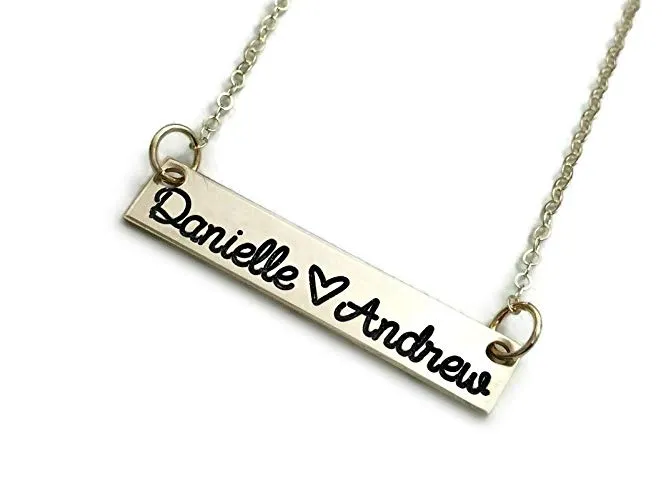 Beautiful Custom Bar Necklace