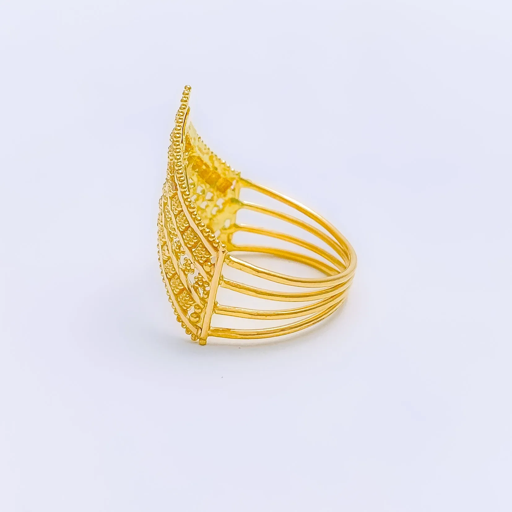 Beautiful Decorative V-Shape Ring