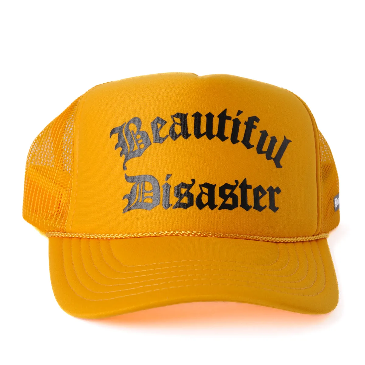 Beautiful Disaster Trucker Hat - Gold