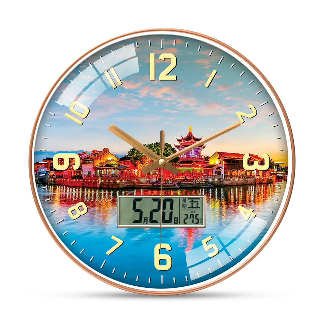 Beautiful forbidden city wall clock