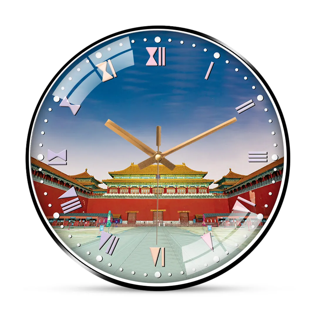 Beautiful forbidden city wall clock