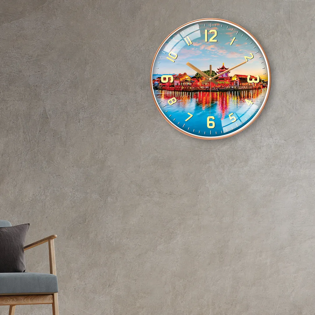 Beautiful forbidden city wall clock