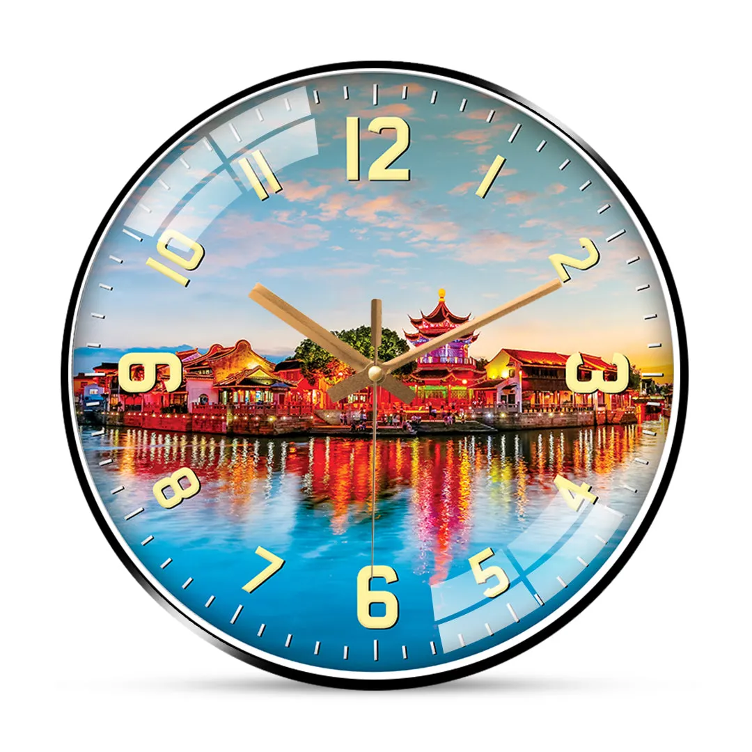 Beautiful forbidden city wall clock