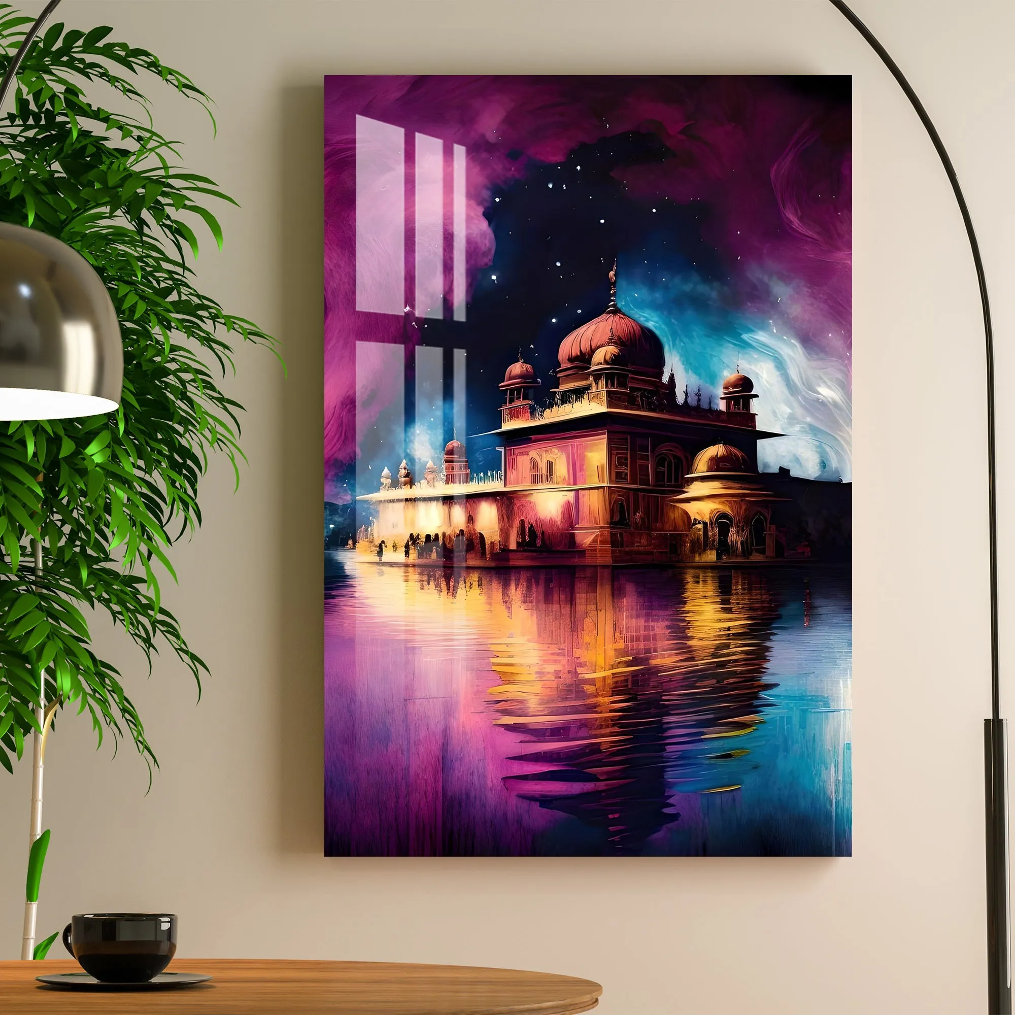 Beautiful Gurudwara Acrylic Wall Art