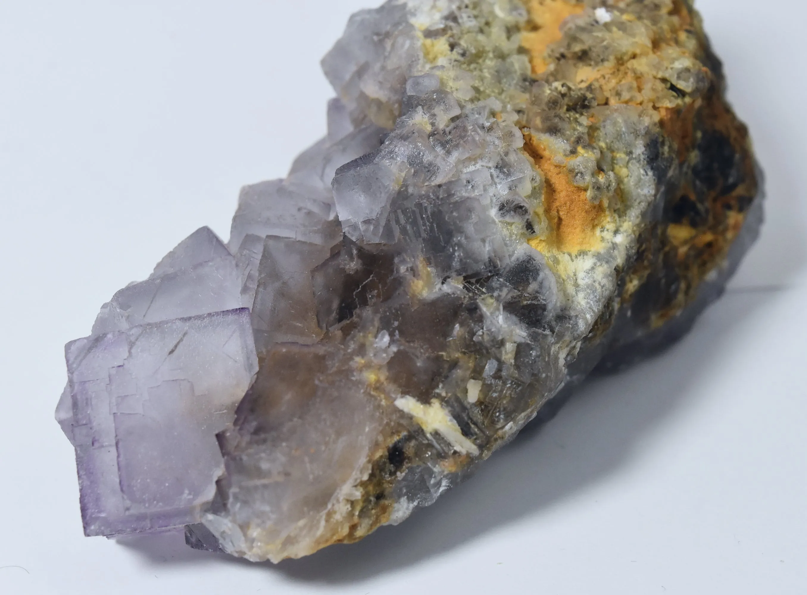 Beautiful Purple Fluorite Cluster Specimen