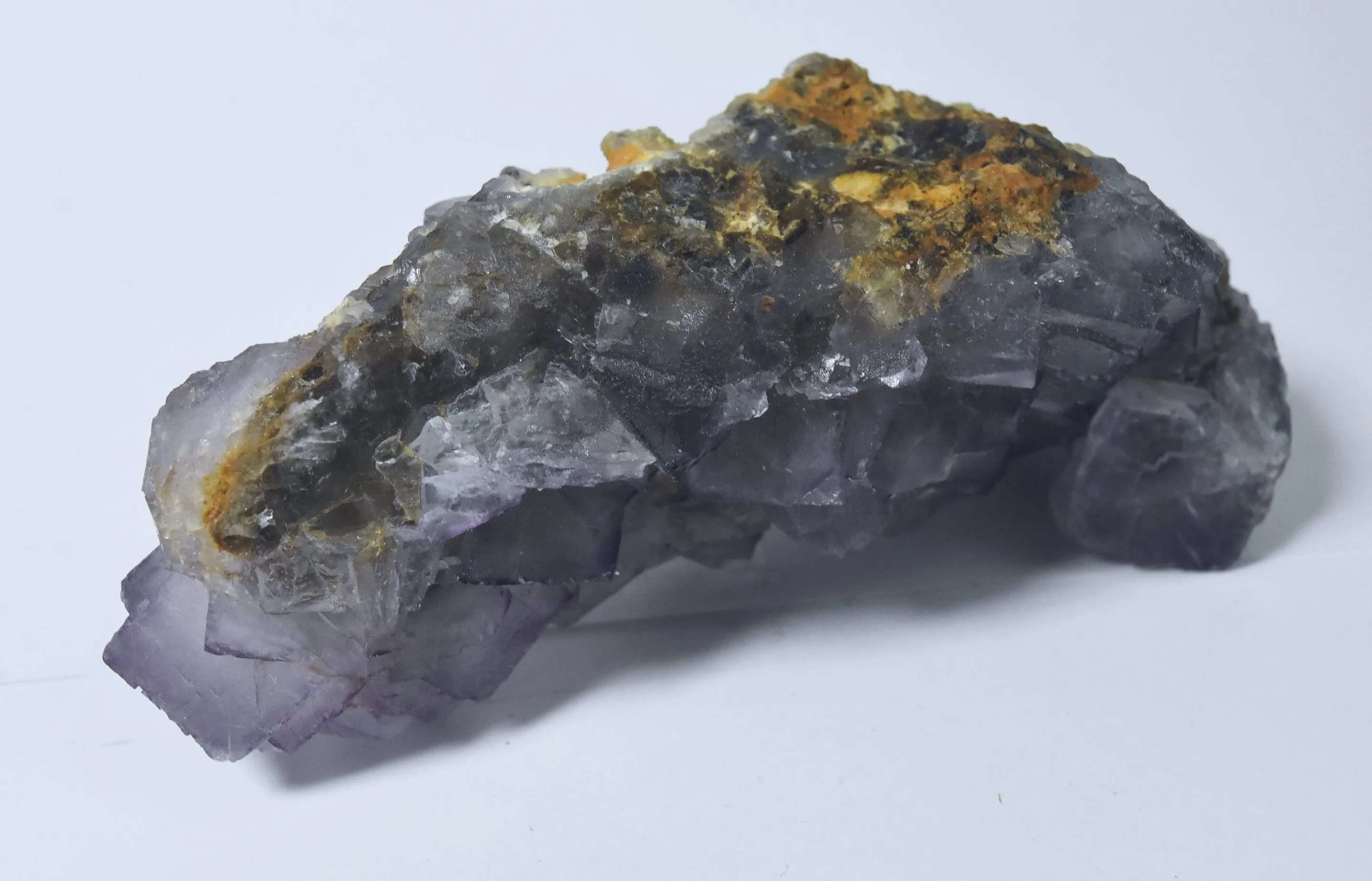 Beautiful Purple Fluorite Cluster Specimen