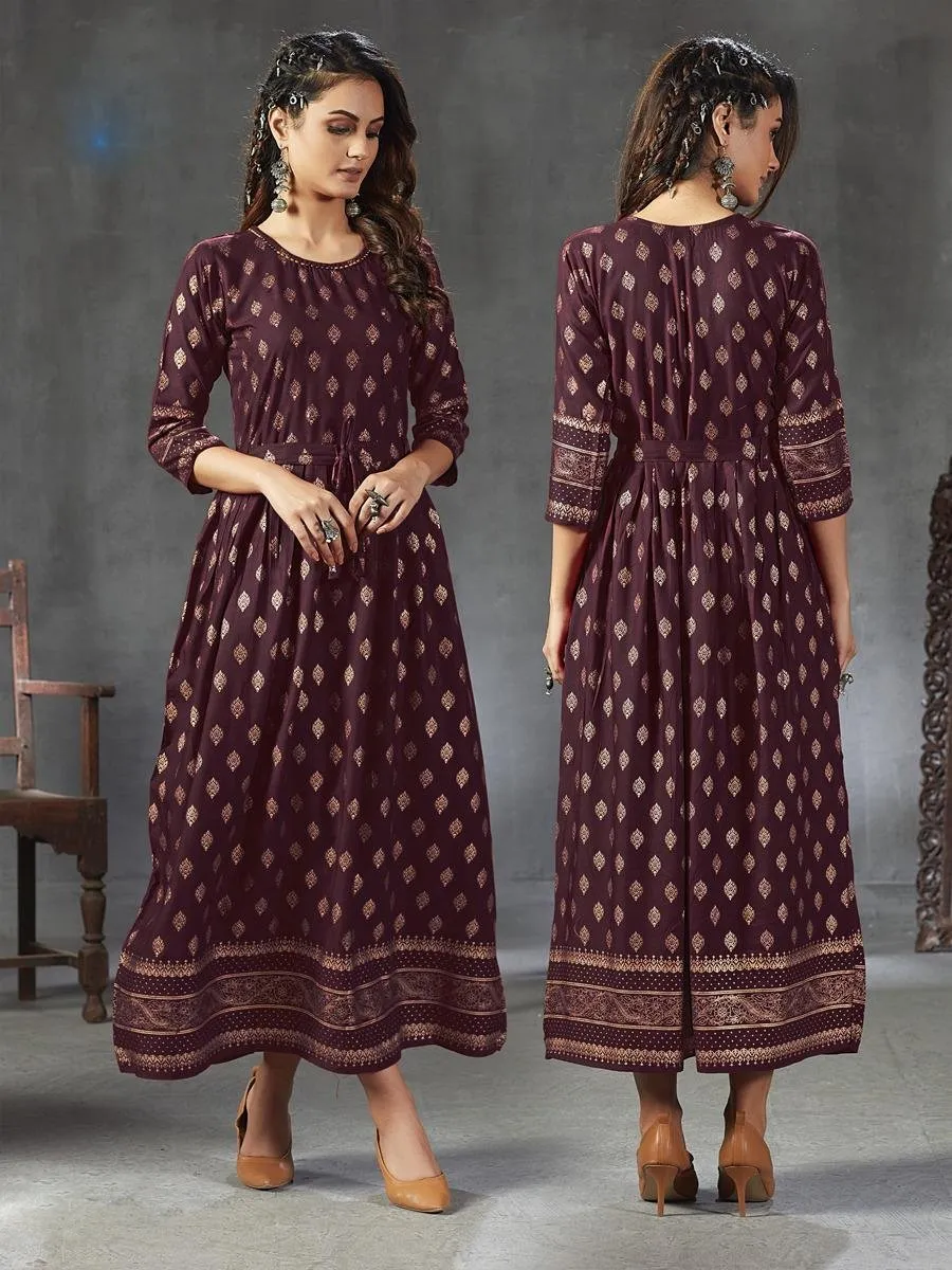 Beautiful Rayon Women's Anarkali kurta