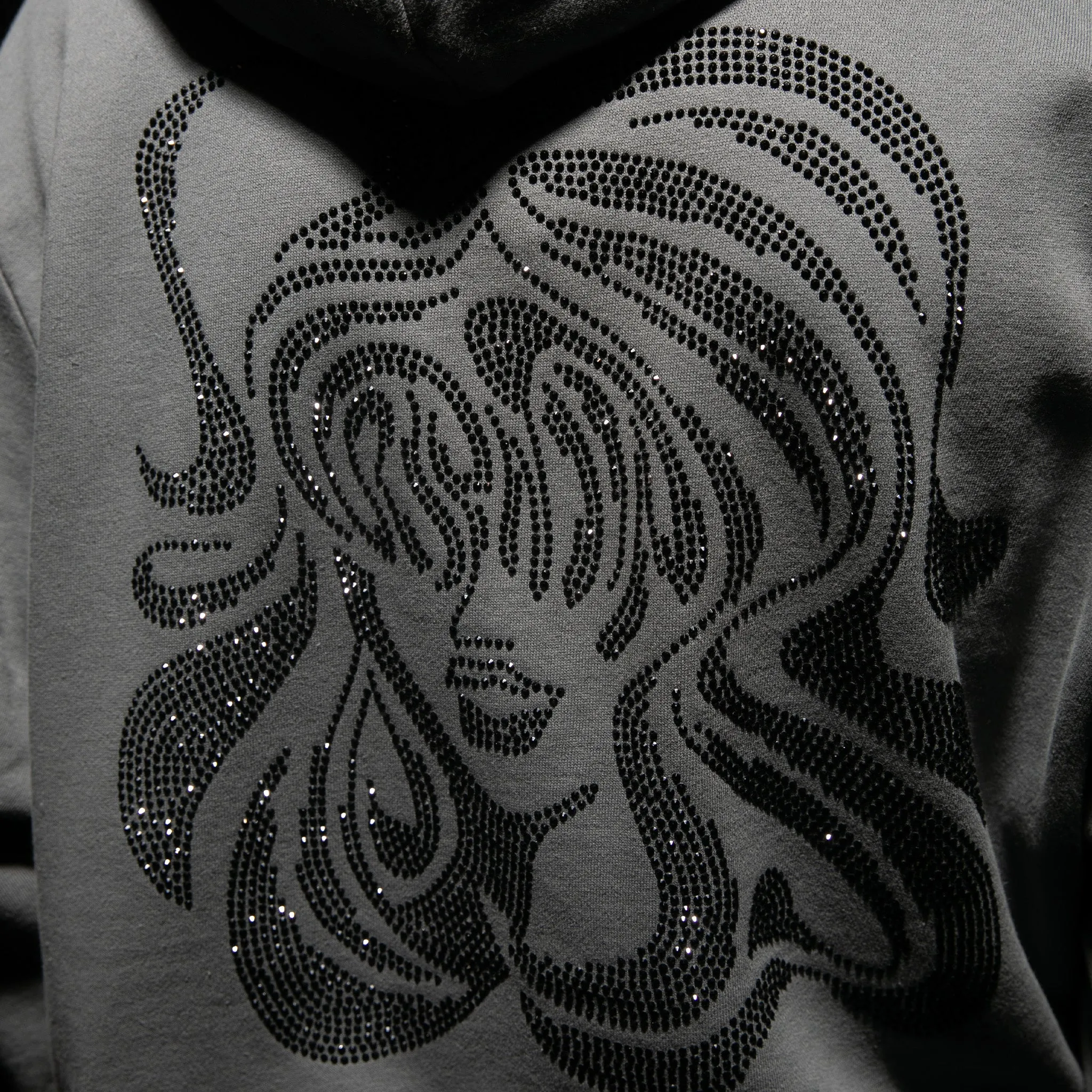 Beautiful Trip Rhinestone Hoodie (Charcoal)