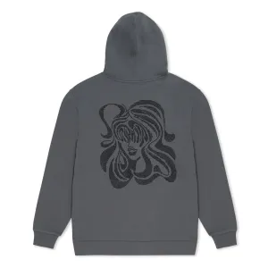 Beautiful Trip Rhinestone Hoodie (Charcoal)