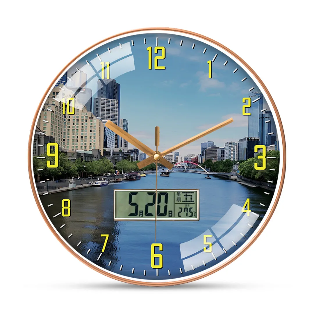 Beautiful View Melbourne Wall Clock