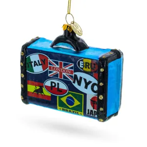 Been Around the World Wanderlust Travel Suitcase Ornament PS