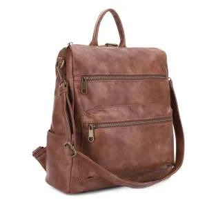 Bernice Double Front Zipper Backpack