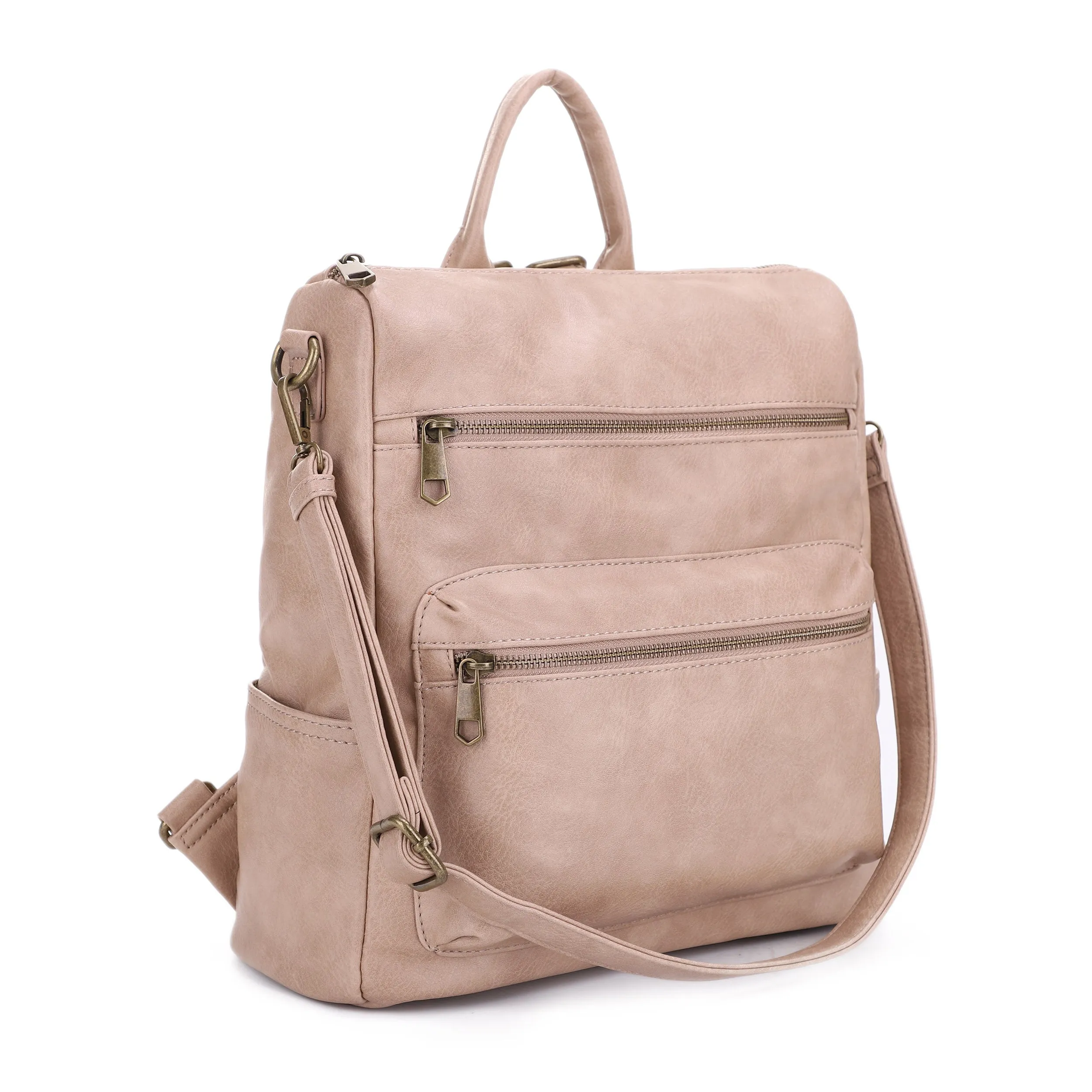 Bernice Double Front Zipper Backpack