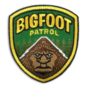 Bigfoot Patrol Embroidered Iron-on Patch (Monsterologist)