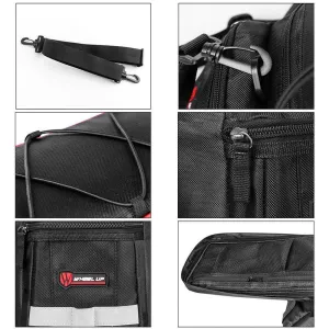 Bike Trunk Bag 25L Bicycle Bag Water Resisitant Bike Rack Bag with Rain Cover Cycling Shelf Bag