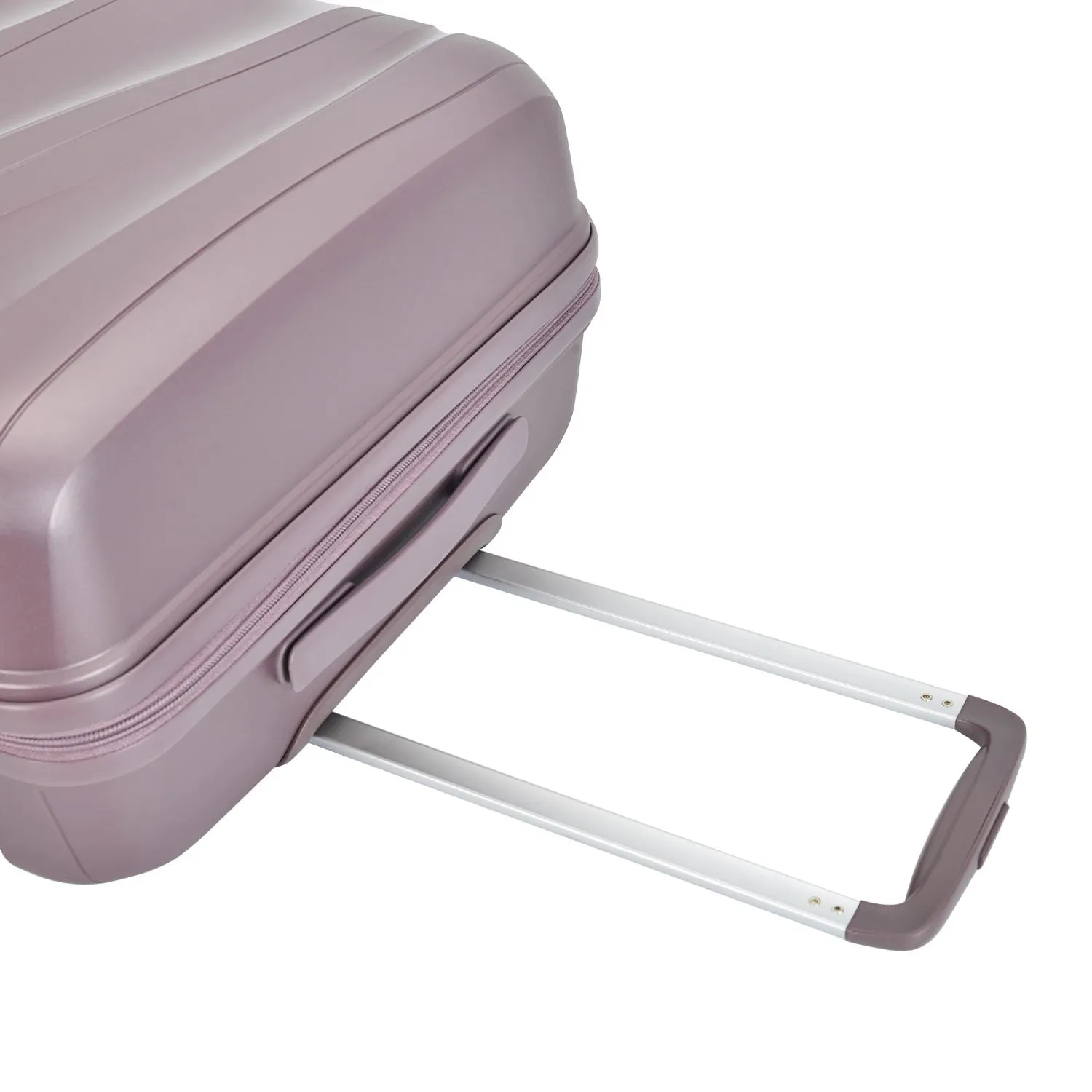 Bontour 'Flow' 4-wheeled cabin suitcase with TSA lock, 55x38x20cm, Lavender