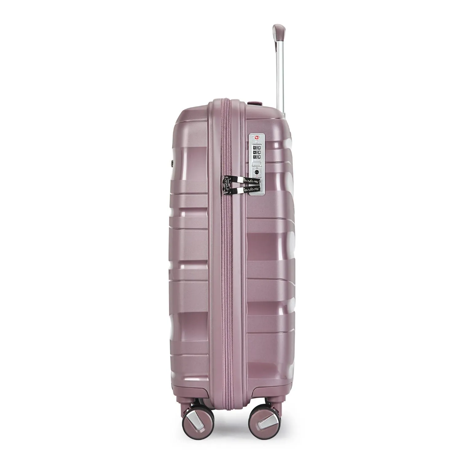 Bontour 'Flow' 4-wheeled cabin suitcase with TSA lock, 55x38x20cm, Lavender